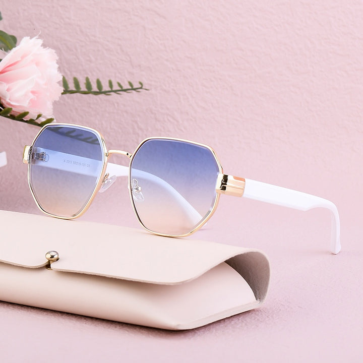 Luxury Vintage Polygon Sunglasses for Women