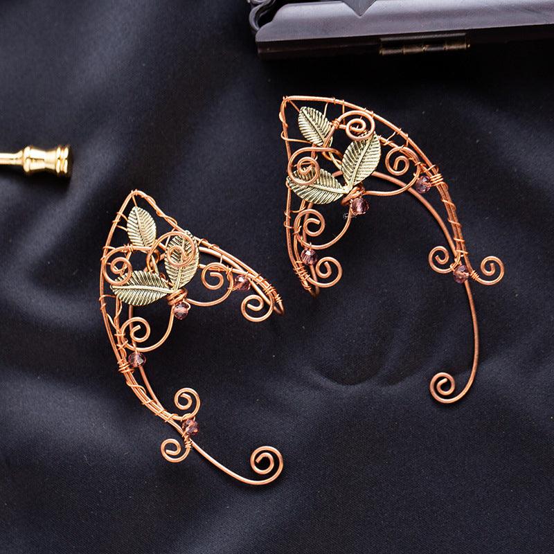 Pure Handmade Elf Ear Clips Without Pierced Ears - Trendha