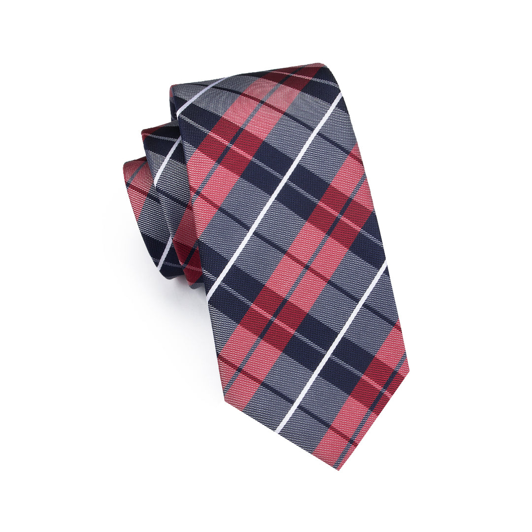 Luxury Plaid Silk Necktie