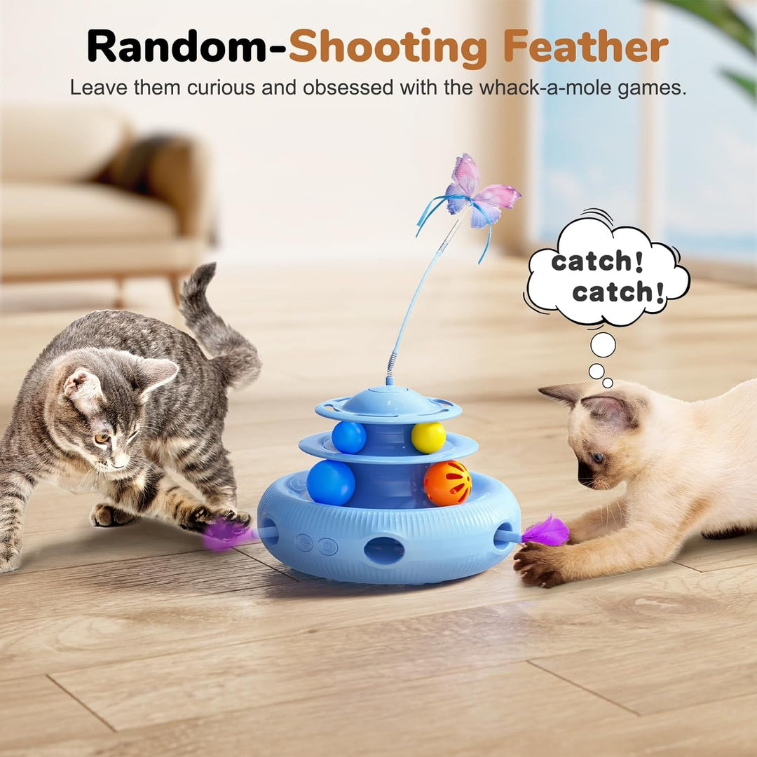 4-in-1 Rechargeable Interactive Cat Toy