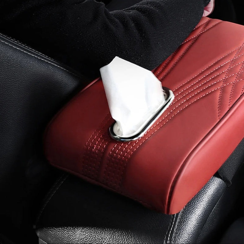 Universal Armrest Pad with Tissue Storage