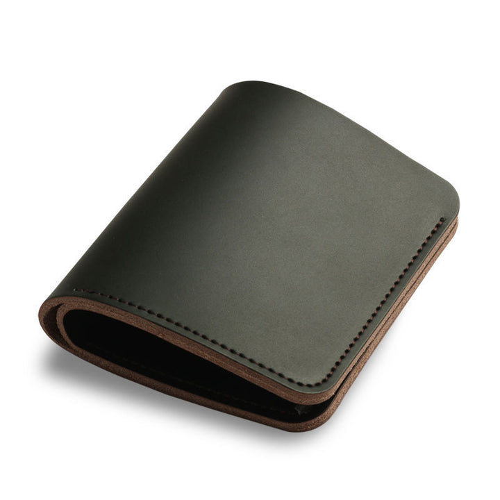 Men's Short Two-layer Leather Wallet