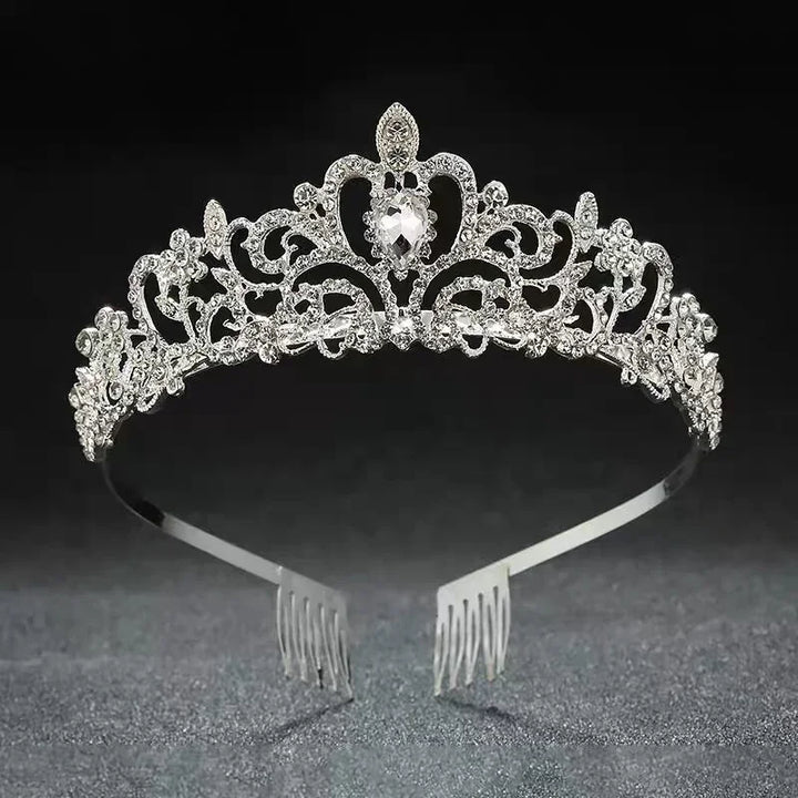 Handmade Rhinestone Pearl Tiara for Weddings, Birthdays, and Parties