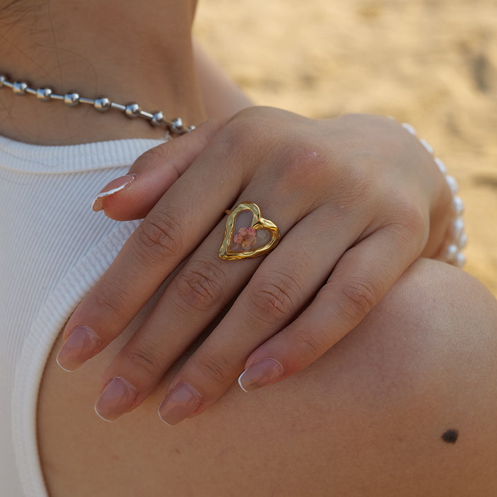18K Gold-Plated Geometric Ring