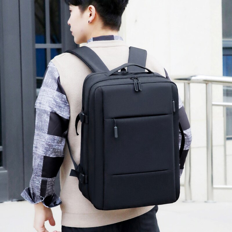 Classic Expandable Travel Backpack with USB Charging Port