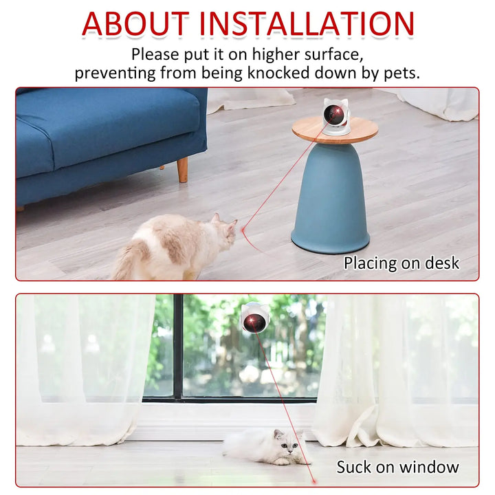 Automatic Rechargeable Laser Cat Toy