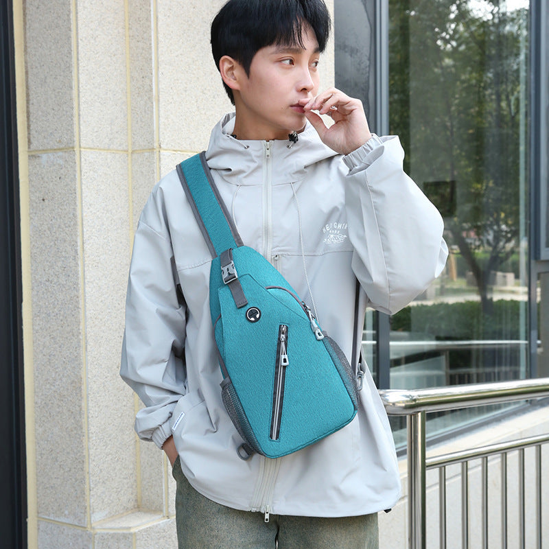 New Multifunctional Men's Shoulder Crossbody Bag Male Hard-Wearing Canvas Shoulder Messenger Bags Chest Bag