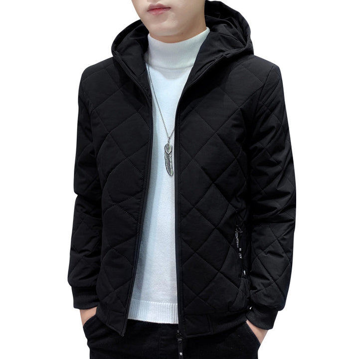 Fleece Jacket Diamond Plaid Cotton-padded Coat