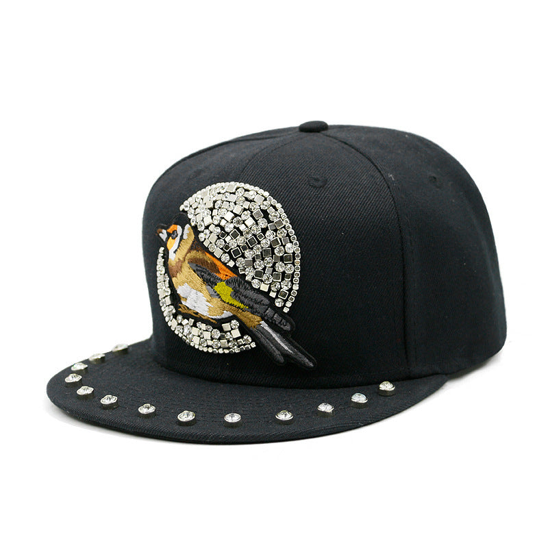 European And American Harajuku Style Hat Nail Cross Skull Rivet