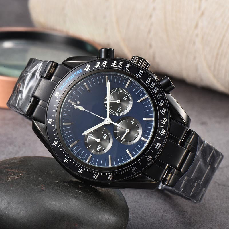 High Quality Steel Belt Quartz Timing European Men&