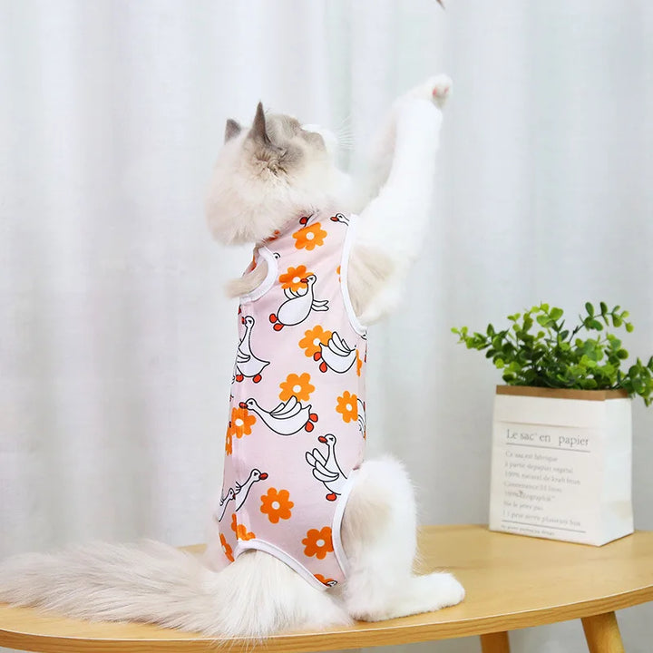 Breathable Elastic Cat Weaning Vest