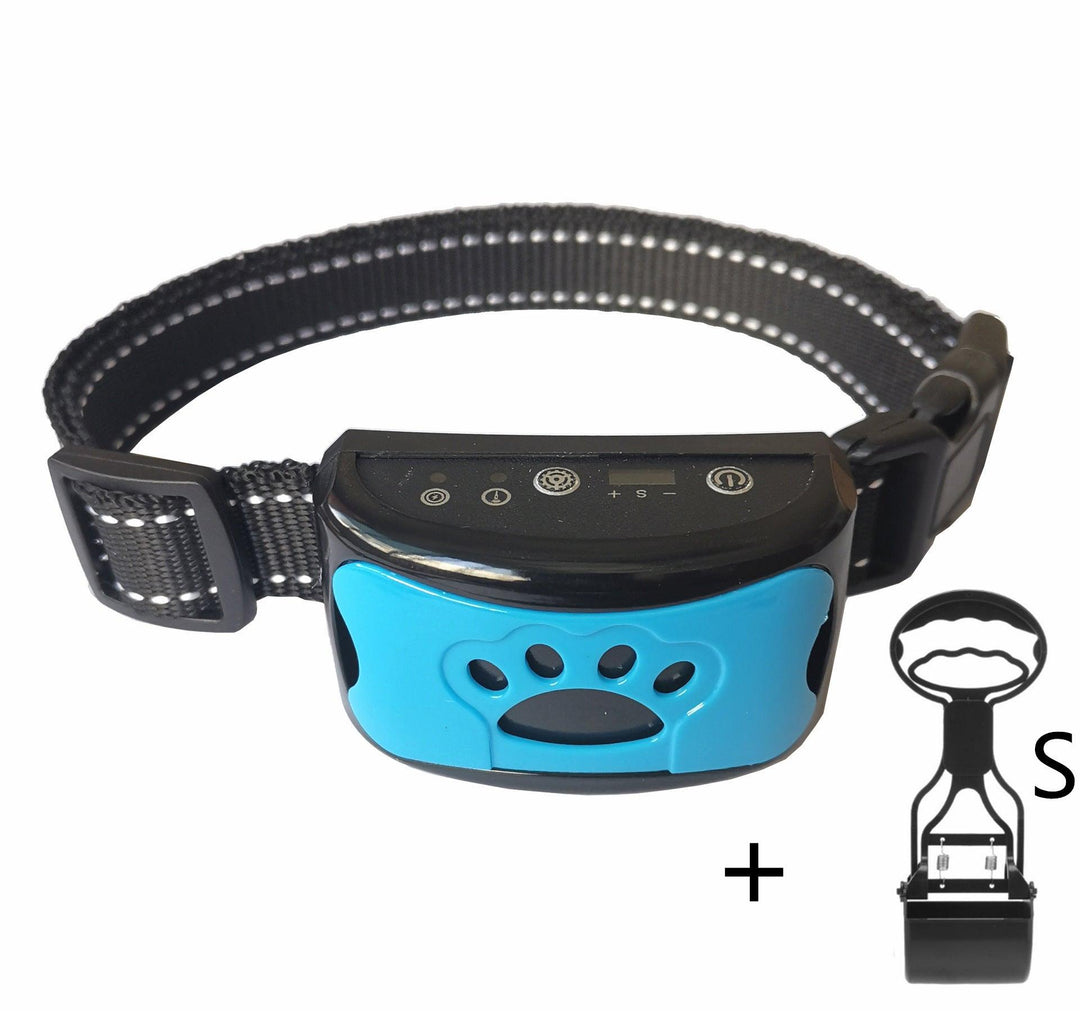 Dog Training Collar Waterproof Electric Pet Remote Control Rechargeable Dogs Trainer Bark Arrester With Shock Vibration Sound - Trendha