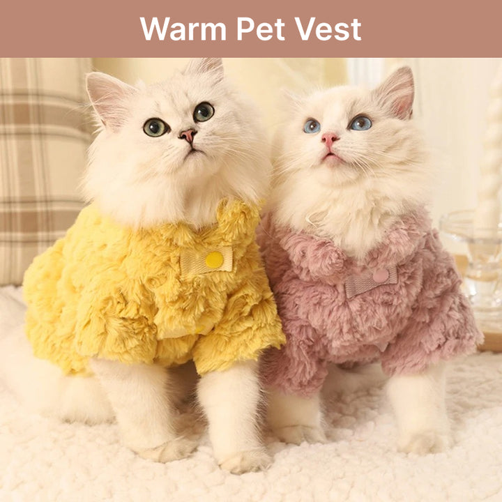 Warm Pet Vest for Cats & Small Dogs