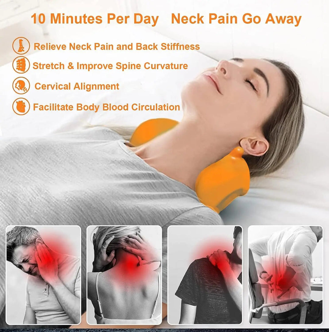 Cervical Traction Pillow: Neck Pain Relief & Shoulder Relaxer