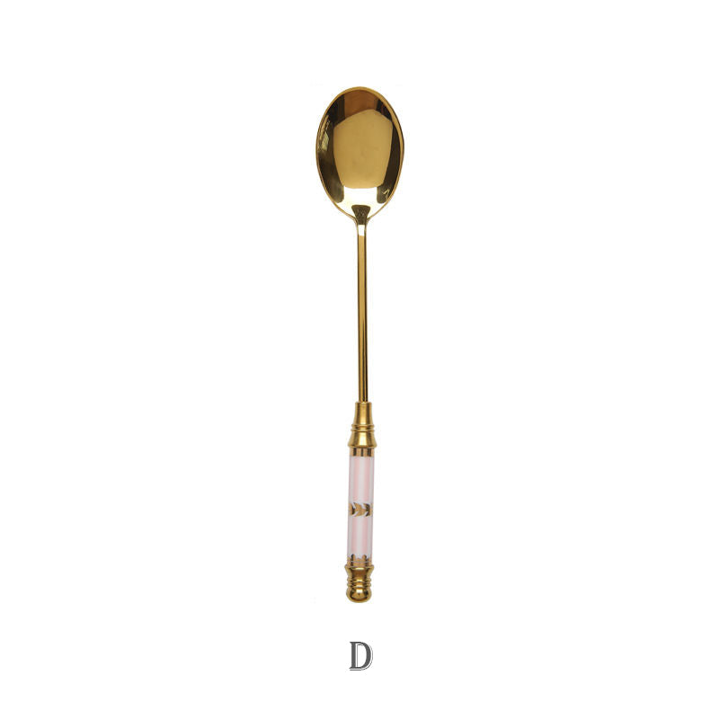 Elegant Stainless Steel Dessert Spoon