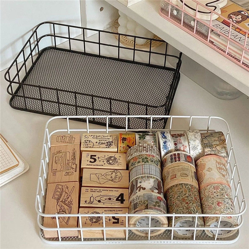 Nordic Iron Desktop Storage Basket