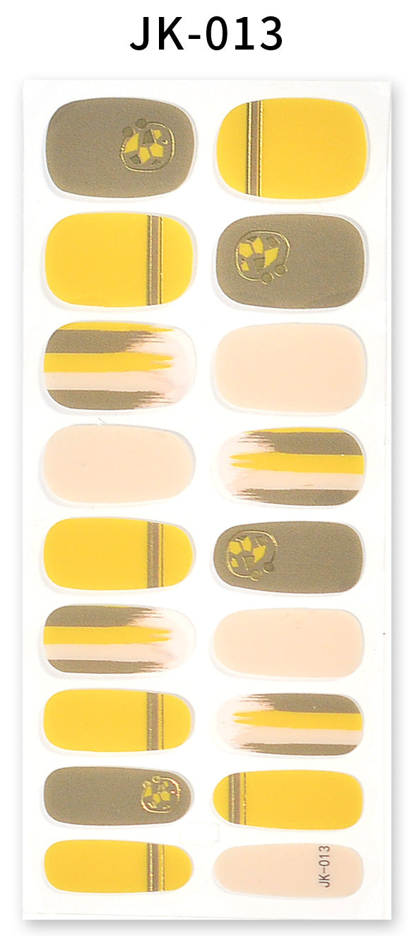 Gel Nail Stickers Bronzing 3D Nail Sticker