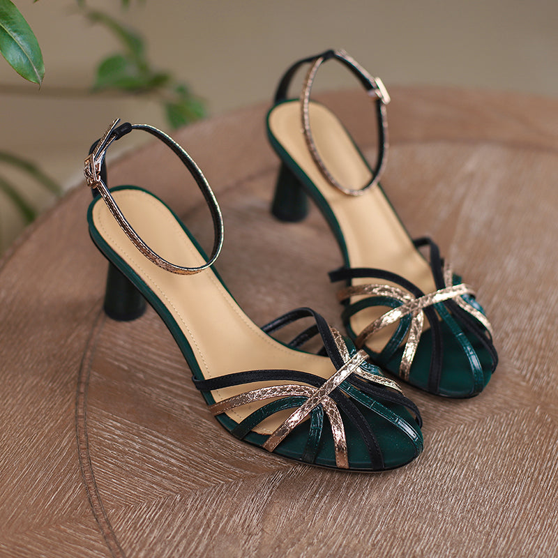 Ankle Strap Thin High Heel Sandals
