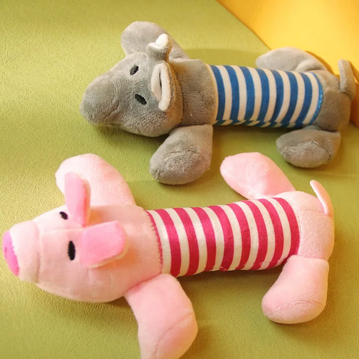 Funny Squeaky Plush Animal Toys for Puppies and Small Dogs