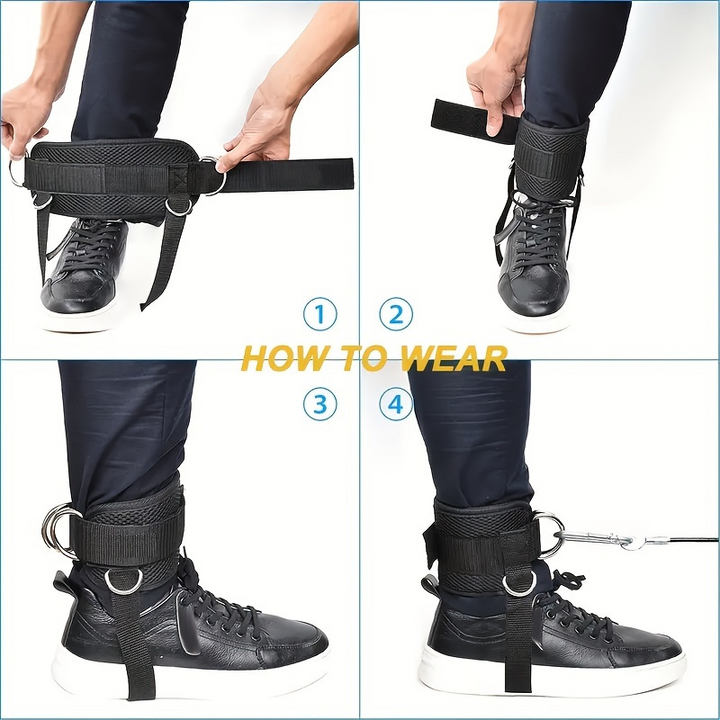 Padded Ankle Straps for Cable Machines