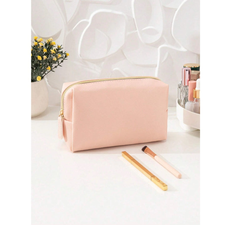 Travel-Ready Waterproof PU Leather Cosmetic Bag