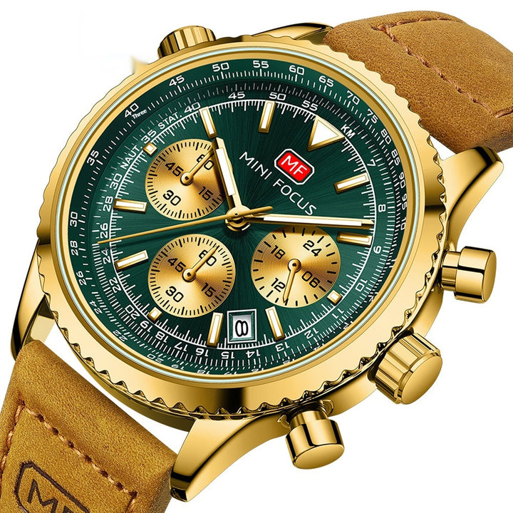 Casual Multi-function Quartz Aviation Chronograph Men's Watch