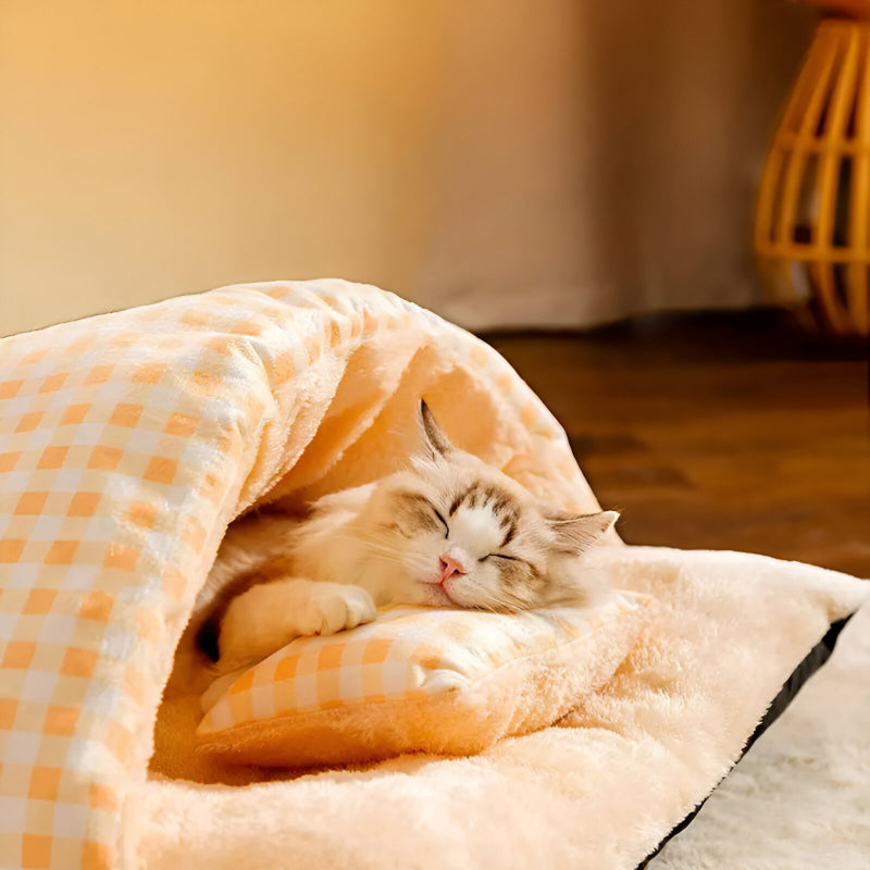 Cozy Plush Cat and Dog Bed