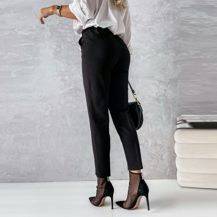 Casual Spring Clothing Suit Pants Women&