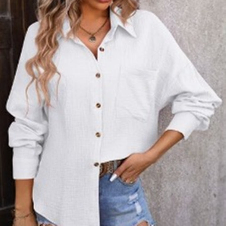 Women's Drop Shoulder Champray Long Sleeve Shirt