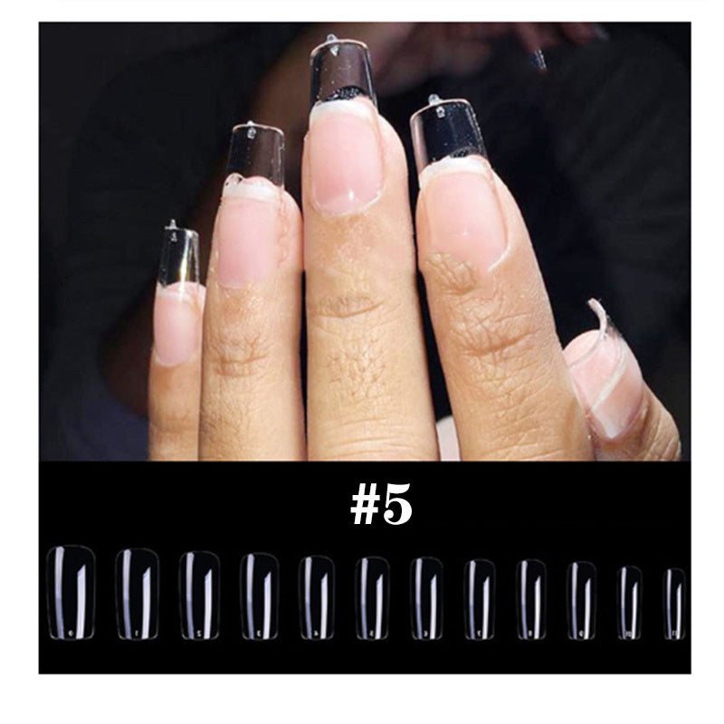 Transparent extension nail