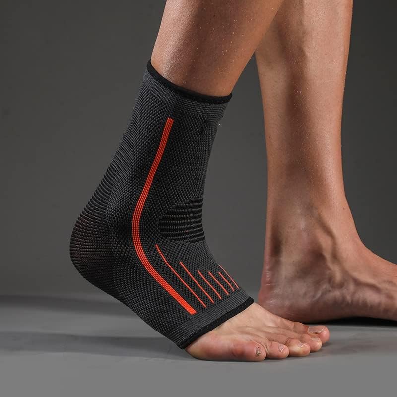 3D Compression Ankle Brace with Nylon Strap for Sports Protection