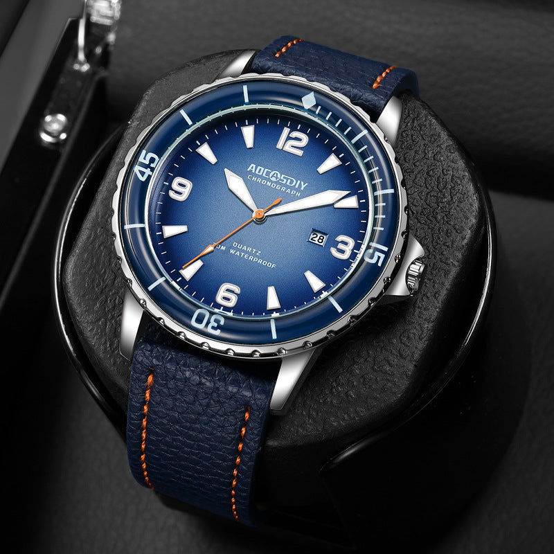 Casual Digital Large Dial Waterproof Calendar Quartz Men&