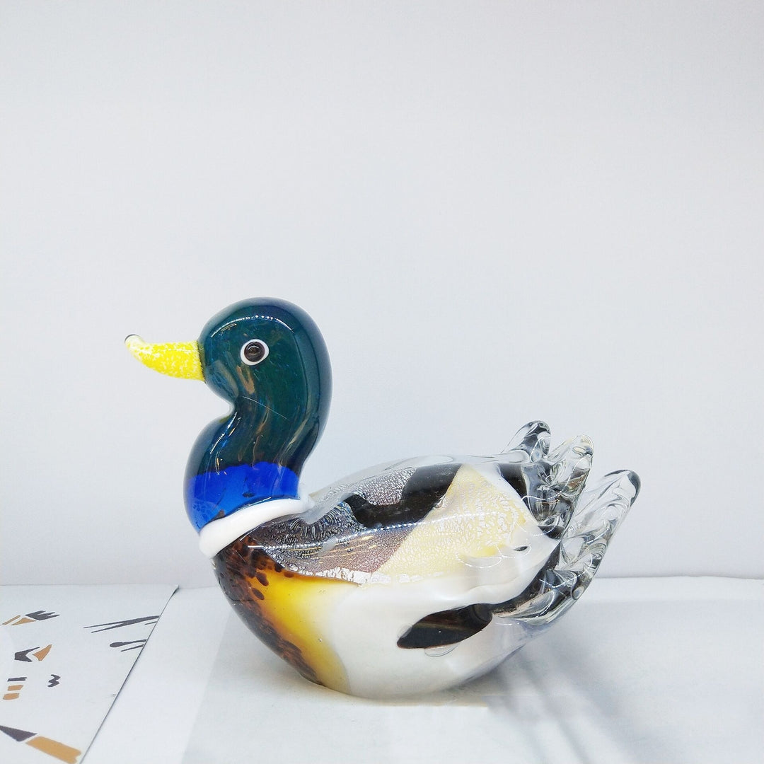 Creative Mandarin Duck Ancient Method Glass Decoration