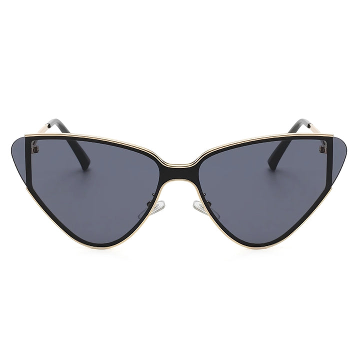 Luxury Metal Punk Cat Eye Sunglasses