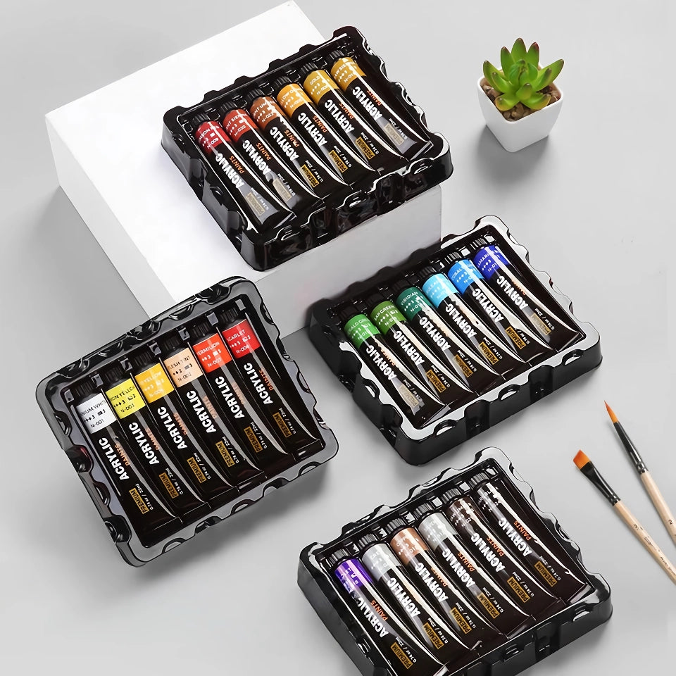 22ml Acrylic Pigment Set - 24 Classic Colors for Artists and Beginners