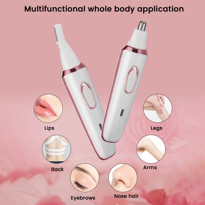 4-in-1 Electric Razor for Women: Painless Body Hair Trimmer