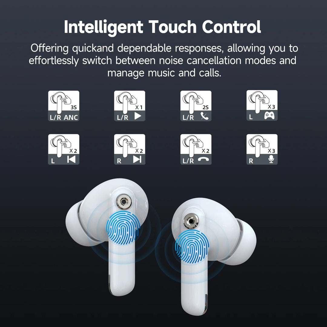 Advanced TWS Earphones with Active Noise Cancellation & Game Mode