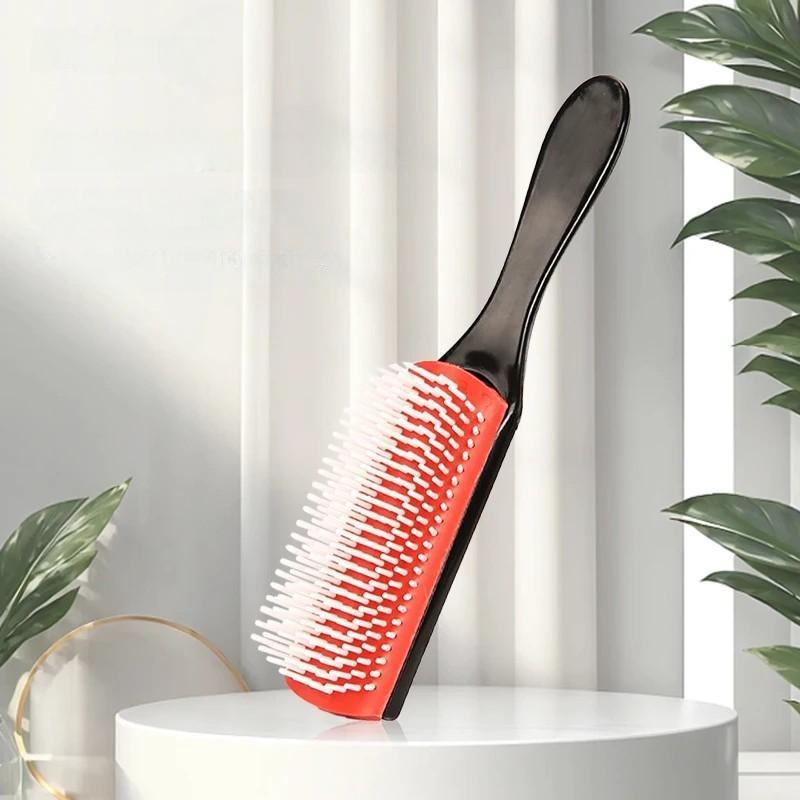 9-Row Detangling Hair Brush with Removable Head