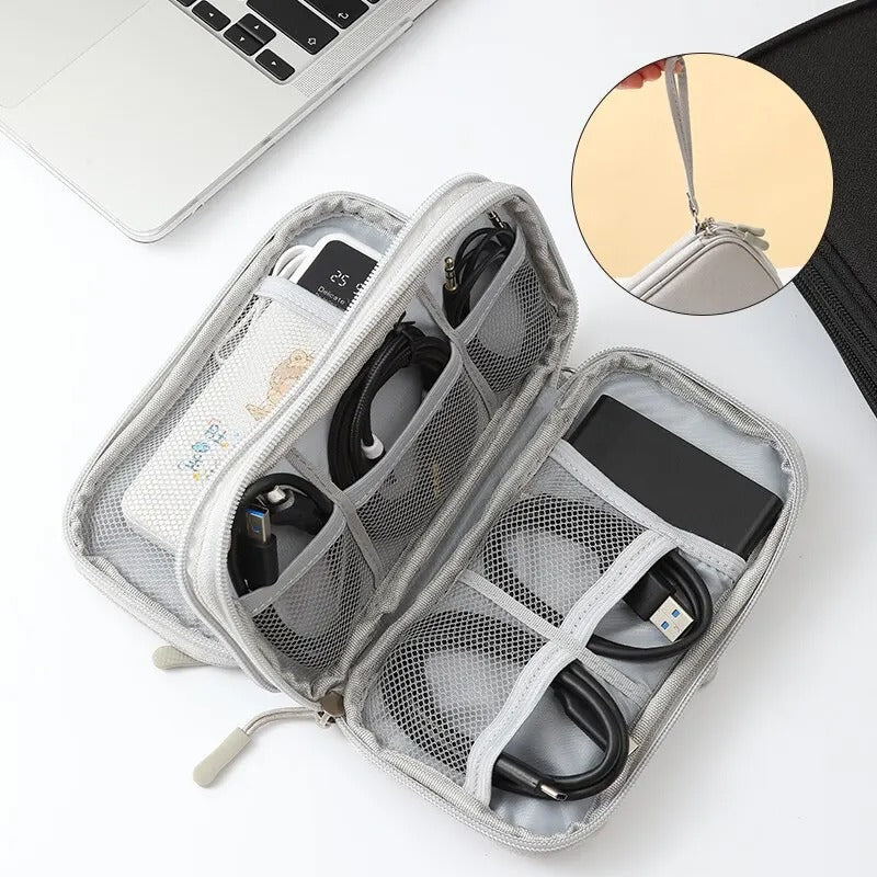 Compact Travel Organizer for Digital Accessories