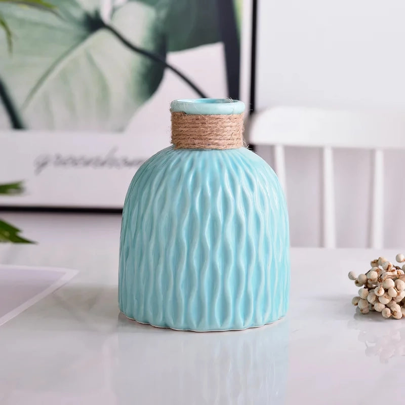 Imitation Ceramic Modern Flower Vase