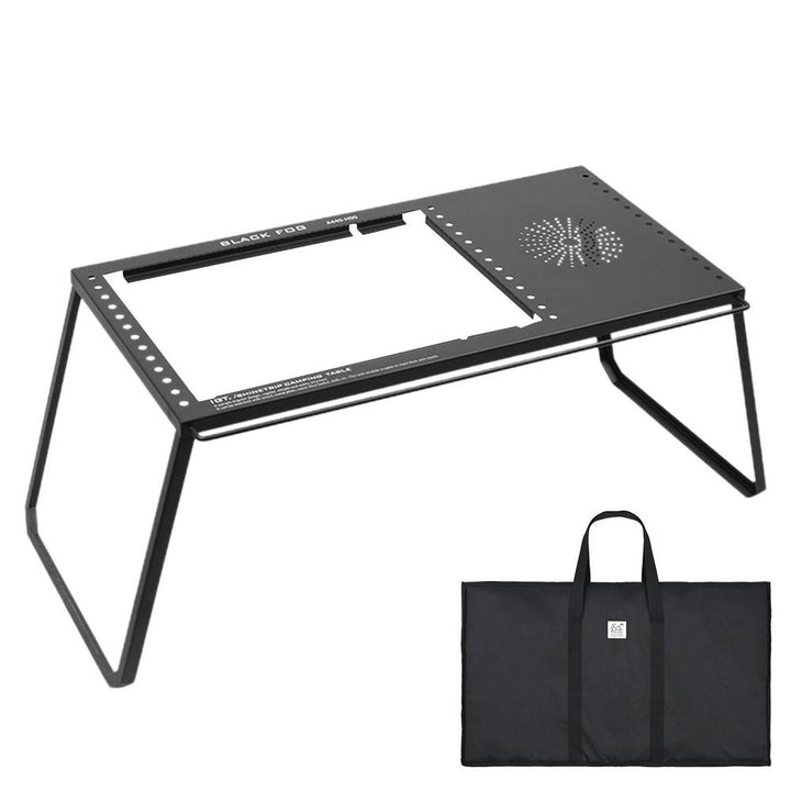 Carbon Steel Folding Camping Table - Portable BBQ & Picnic Desk