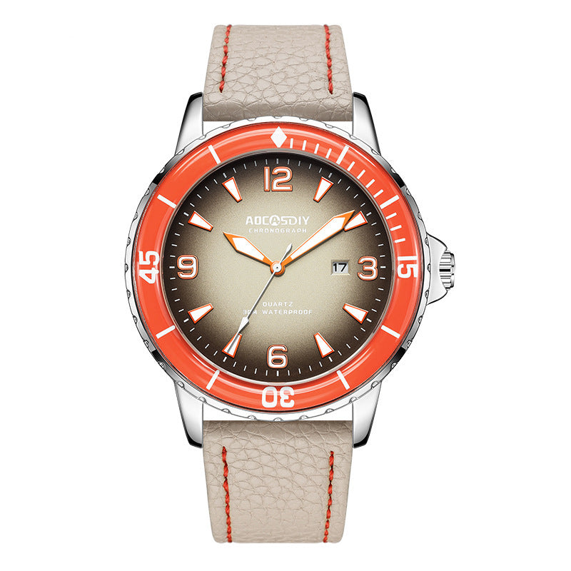 Casual Digital Large Dial Waterproof Calendar Quartz Men&