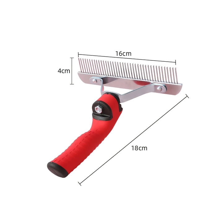 Extra-Large Dog Grooming Rake Comb – Deshedding Tool for Golden Retrievers, Huskies, and German Shepherds