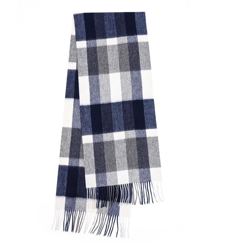 Classic Plaid Cashmere Scarf - Unisex Muffler