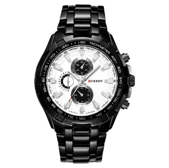 Men's Watch Business Steel Belt Quartz Watch