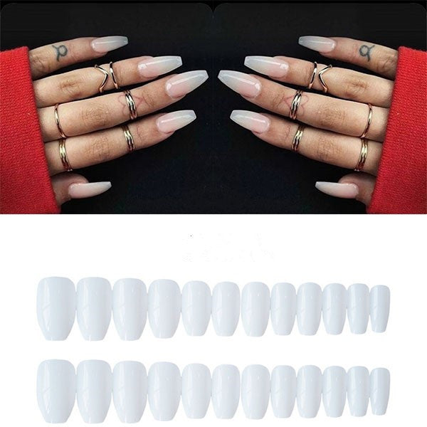 Fake nails can be taken with long and short styles