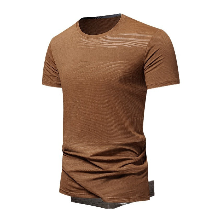 Summer Running Collection Men's Ice Silk Thin Short Sleeve