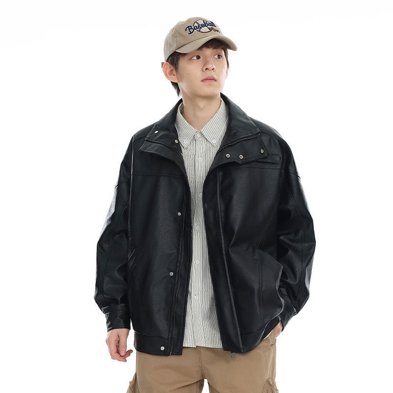 Men's All-match Loose Stand Collar Coat