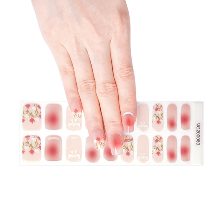 Light Gel Nail Sticker Semi-curing UV Brilliant Polish