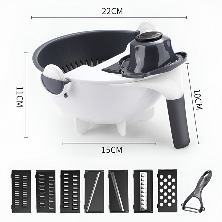 Multifunctional 2-in-1 Vegetable Slicer and Fruit Strainer